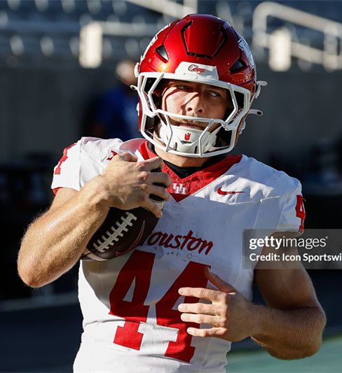 Houston Cougars #44 Dean Connors 2025 White Vapor F.U.S.E. Limited Jersey