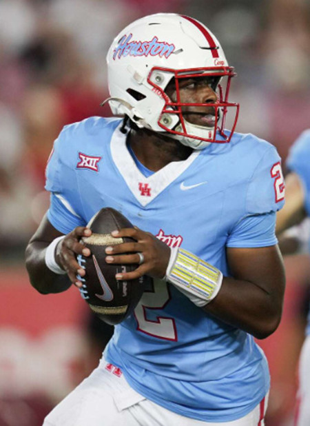 Houston Cougars #2 Zeon Chriss-Gremillion 2025 Blue Vapor F.U.S.E. Limited Jersey