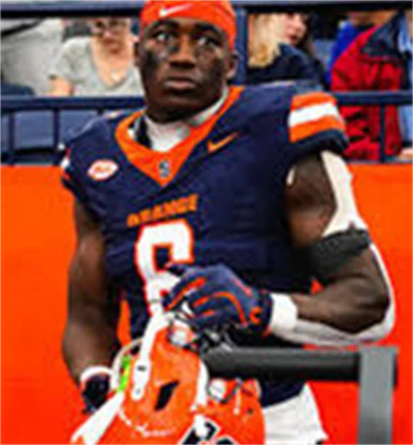 Syracuse Orange #6 YASIN WILLIS Navy College Football Game Jersey 