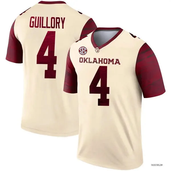 Oklahoma Sooners #4 Courtland Guillory 2025 Cream Alternate Football Limited Jersey