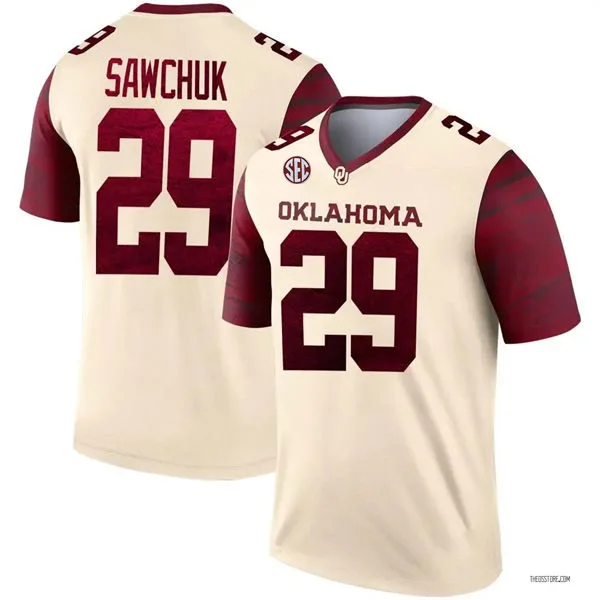 Oklahoma Sooners #29 Gabe Sawchuk 2025 Cream Alternate Football Limited Jersey
