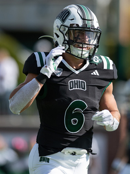 Ohio Bobcats #6 Duncan Brune 2025 Black College Football Game Jersey