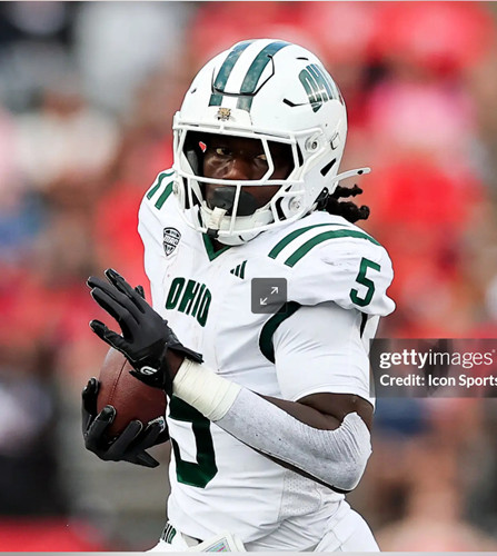 Ohio Bobcats #5 Sieh Bangura 2025 White College Football Game Jersey