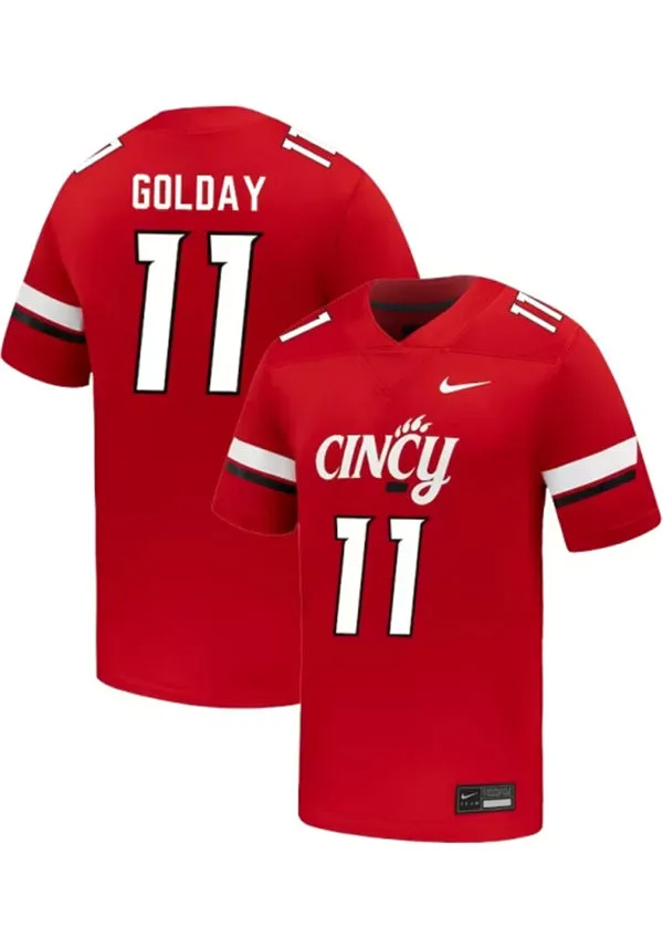 Cincinnati Bearcats #11 Jake Golday 2025 CINCY Red Vapor F.U.S.E.Limited Football Jersey
