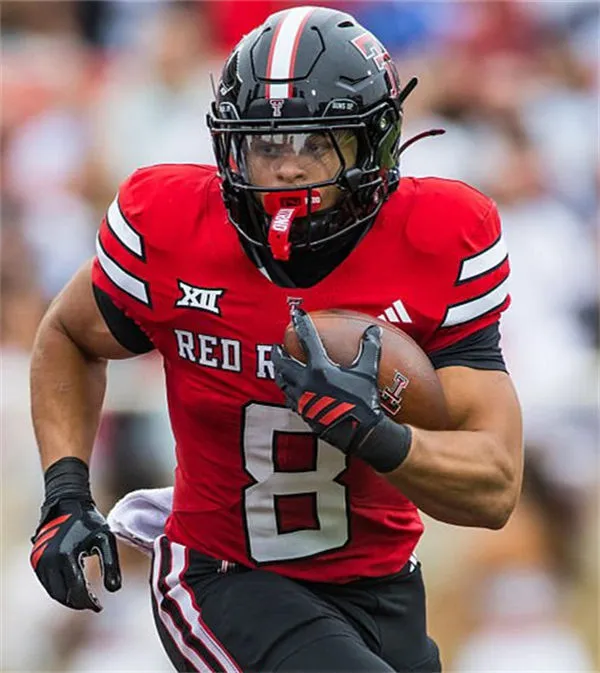 Texas Tech Red Raiders #8 CAMERON DICKEY 2025 Red Football Game Jersey