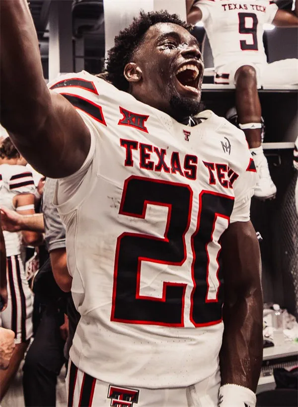 Texas Tech Red Raiders #20 Dontae Balfour 2025 White Football Game Jersey