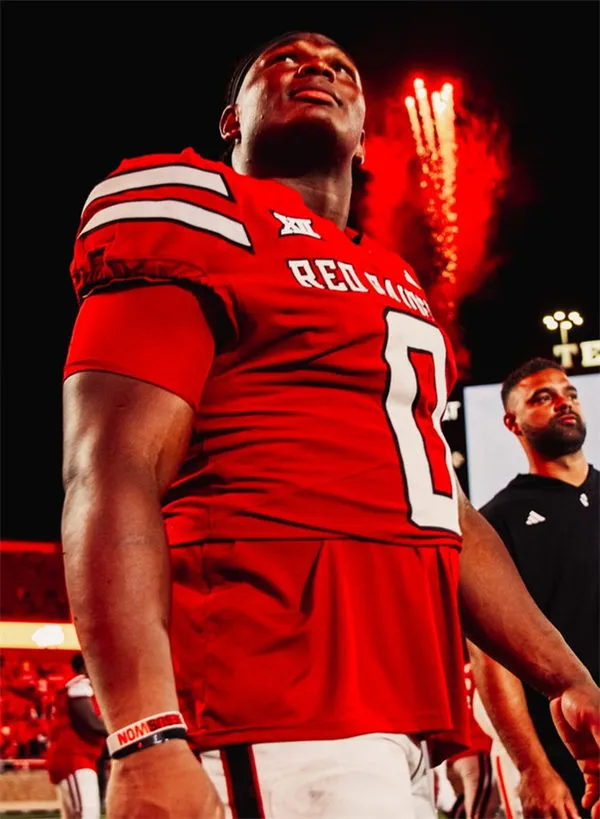 Texas Tech Red Raiders #0 Quinten Joyner 2025 Red Football Game Jersey