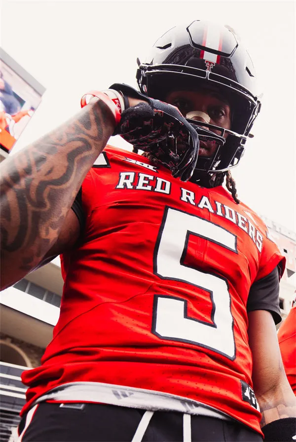 Texas Tech Red Raiders #5 CALEB DOUGLAS 2025 Red Football Game Jersey