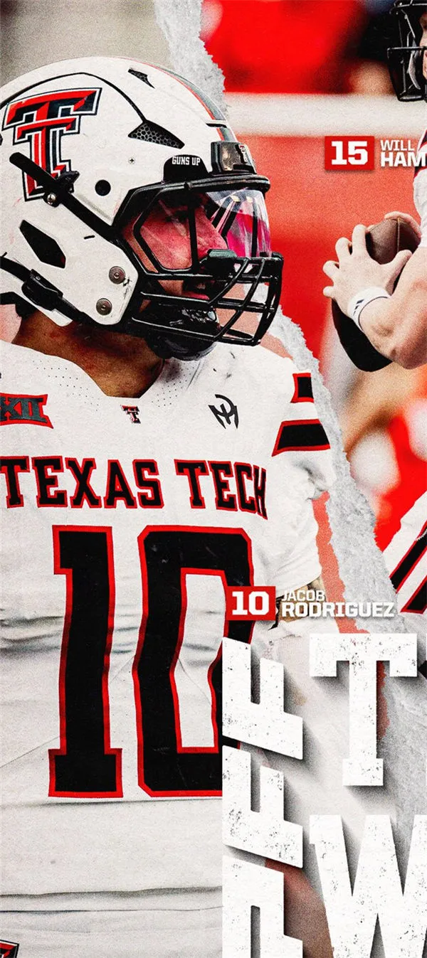 Texas Tech Red Raiders #10 Jacob Rodriguez 2025 White Football Game Jersey