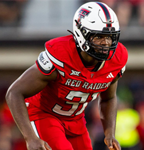 Texas Tech Red Raiders #31 David Bailey 2025 Red Football Game Jersey