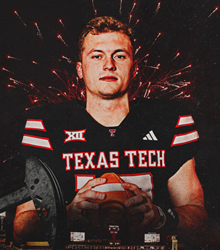 Texas Tech Red Raiders #12 Mitch Griffis 2025 Black Football Game Jersey