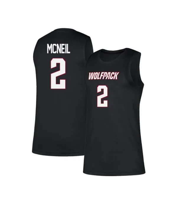 NC State Wolfpack #2 Paul McNeil Jr. Black Basketball Jersey