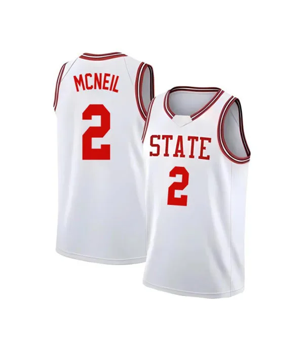 NC State Wolfpack #2 Paul McNeil Jr.  1983 40th Anniversary Throwback Basketball Jersey