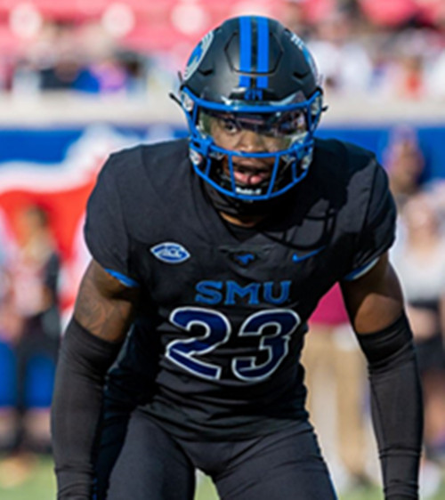 SMU Mustangs #23 Isaiah Nwokobia 2025 Black Football Game Jersey