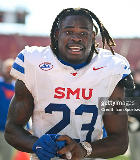 SMU Mustangs #23 Isaiah Nwokobia 2025 White Football Game Jersey