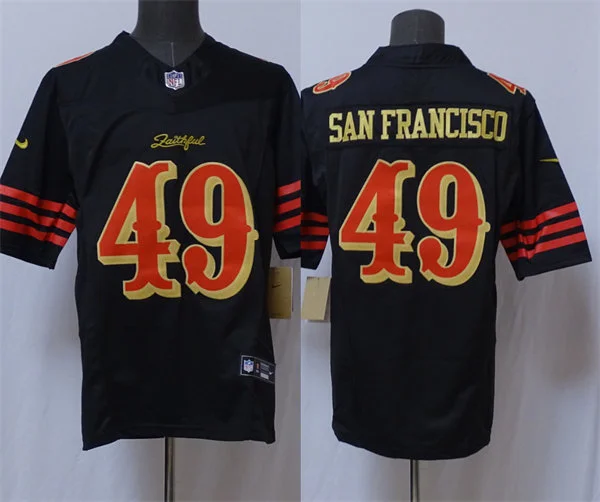 Mens The Faithful San Francisco 49ers Black Rivalries Collection F.U.S.E. Limited Jersey
