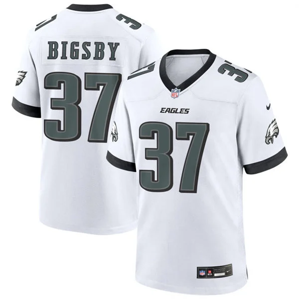 Mens Philadelphia Eagles #37 Tank Bigsby Nike White F.U.S.E. Vapor Limited Jersey
