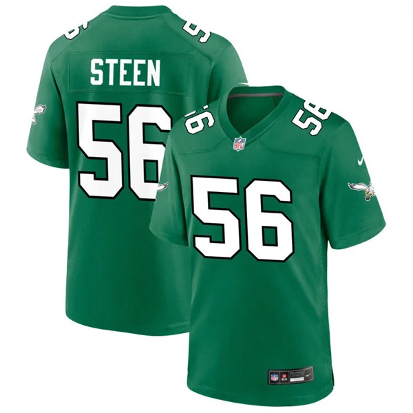 Mens Philadelphia Eagles #56 Tyler Steen Nike Kelly Green Retro F.U.S.E. Vapor Limited Jersey
