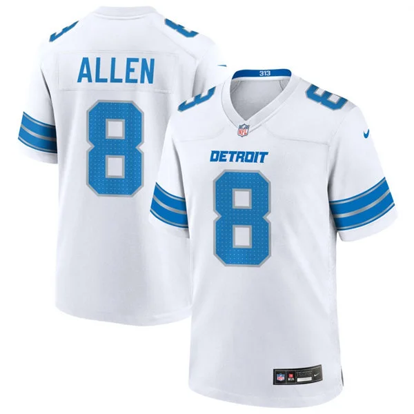 Mens Detroit Lions #8 Kyle Allen Nike White Vapor F.U.S.E. Limited Jersey