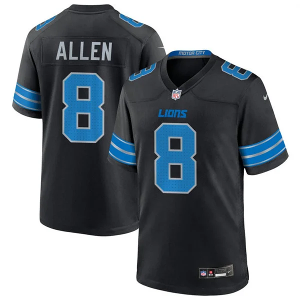 Mens Detroit Lions #8 Kyle Allen Nike Black 2nd Alternate Vapor F.U.S.E. Limited Jersey
