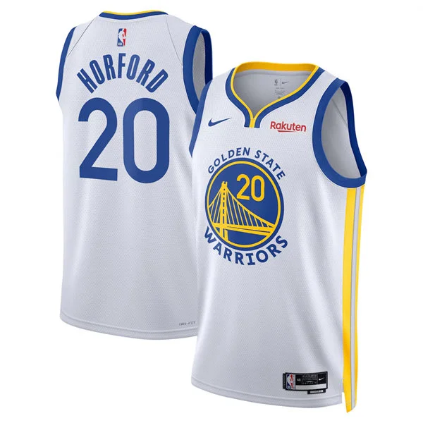 Mens Golden State Warriors #20 Al Horford White Association Edition Swingman Jersey