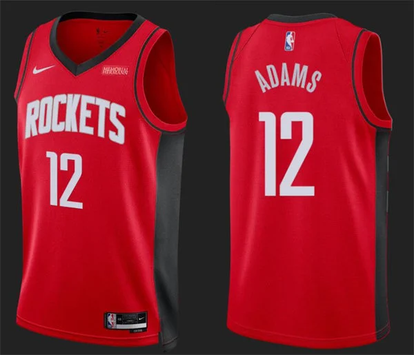 Mens Houston Rockets #12 Steven Adams Red Icon Edition Swingman Jersey
