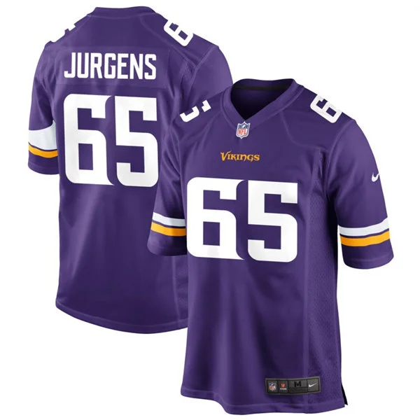 Men's Minnesota Vikings #65 Michael Jurgens Nike Purple F.U.S.E. Vapor Limited Jersey