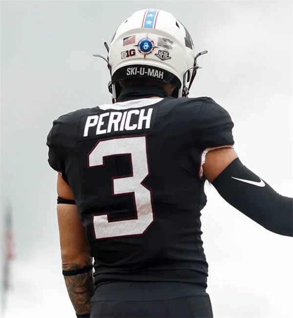 Minnesota Golden Gophers #3 Koi Perich Nike 2025 Black Football Game Jersey