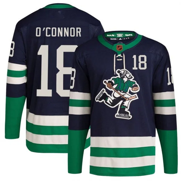 Men's Vancouver Canucks #18 Drew O'Connor Fanatics Navy Reverse Retro 2.0 Primegreen Jersey