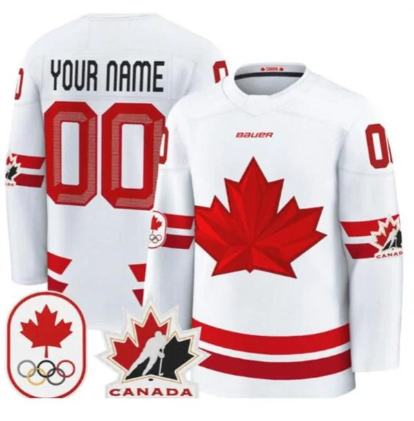 Hockey Canada 2026 Olympic Custom Jersey White