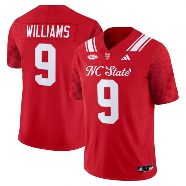 NC State Wolfpack #9 Mario Williams 2025 Red THE CITY OF OAKS Football Jersey