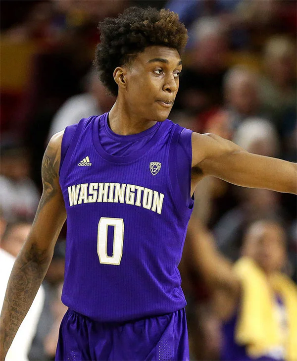 Washington Huskies #0 Jaden McDaniels 2019-20 Purple College Basketball Game Jersey