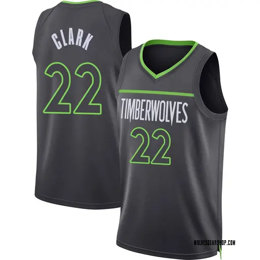 Men's Minnesota Timberwolves #22 Jaylen Clark Anthracite Icon Edition Swingman Jersey