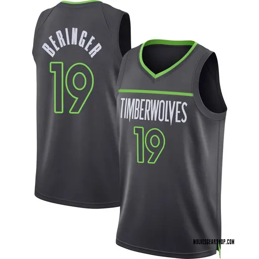 Men's Minnesota Timberwolves #19 Joan Beringer Anthracite Icon Edition Swingman Jersey