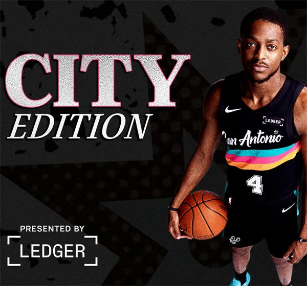 Mens San Antonio Spurs #4 De'Aaron Fox Black 2025-26 City Edition Swingman Jersey