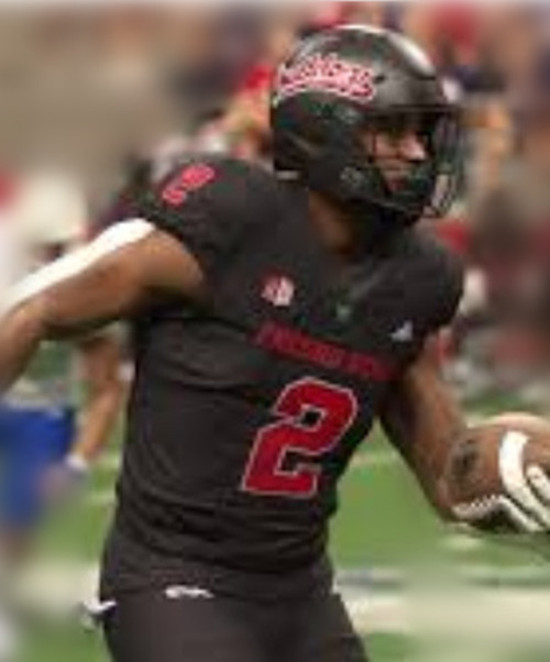 Fresno State Bulldogs #2 Rayshon Luke Black 2025 Football Game Jersey