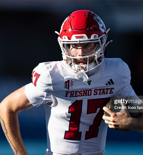 Fresno State Bulldogs #17 Carson Conklin White 2025 Football Game Jersey