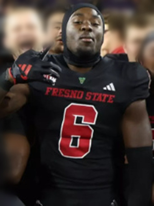 Fresno State Bulldogs #6 Bryson Donelson  Black 2025 Football Game Jersey