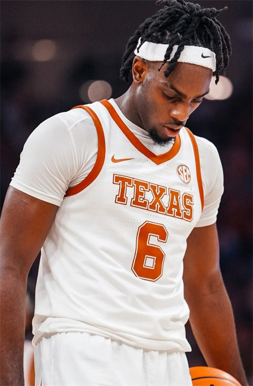 Men's Youth Texas Longhorns #6 Arthur Kaluma 2025 SEC White College Basketball Game Jersey