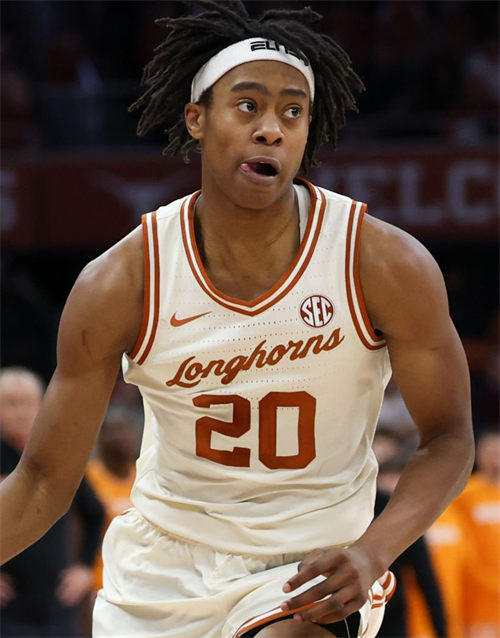 Men's Youth Texas Longhorns #20 Tre Johnson 2025 SEC Cream College Basketball Retro Limited Jersey