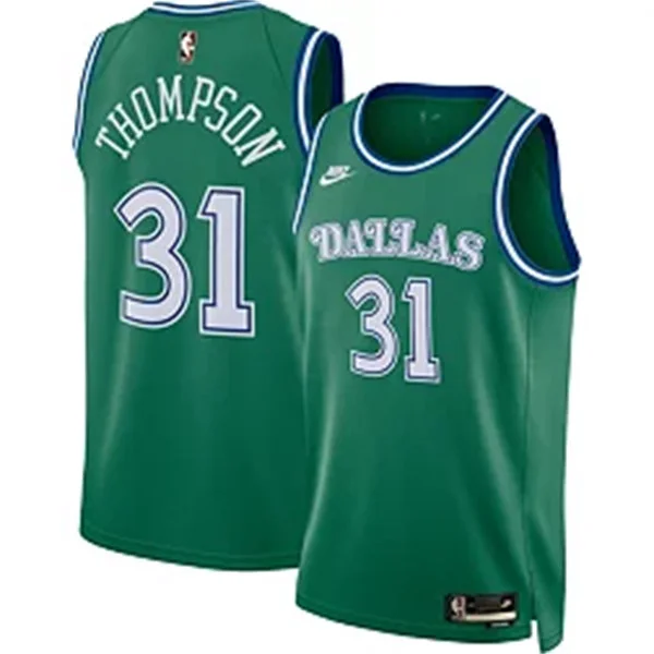 Mens Dallas Mavericks #31 Klay Thompson Nike Green Classic Edition Jersey
