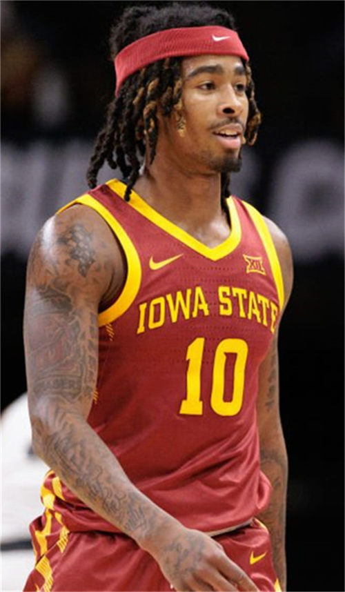 Mens Youth Iowa State Cyclones #10 Keshon Gilbert 2024 Cardinal Basketball Jersey