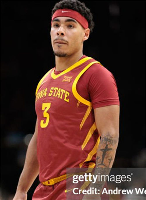 Mens Youth Iowa State Cyclones #3 Tamin Lipsey 2024 Cardinal Basketball Jersey