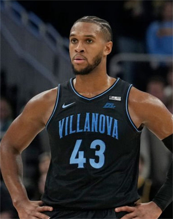 Mens Youth Villanova Wildcats #43 Eric Dixon 2023 Black Basketball Game Jersey