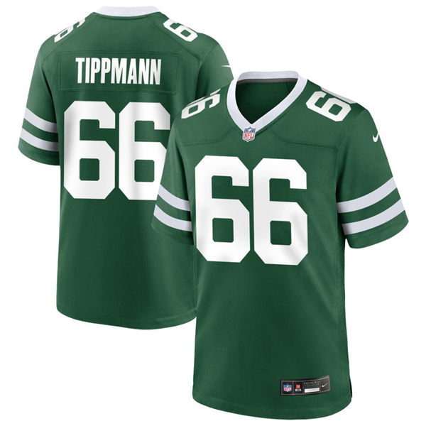 Men's New York Jets #66 Joe Tippmann Nike Legacy Green Vapor F.U.S.E. Limited Jersey
