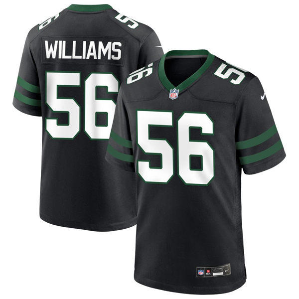 Men's New York Jets #56 Quincy Williams  Nike Black Alternate Legacy Game Jersey