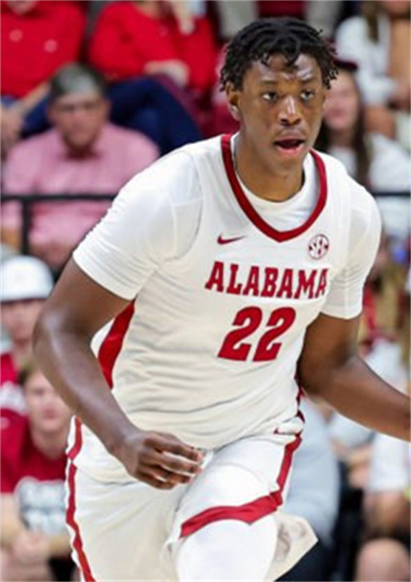 Mens Youth Alabama Crimson Tide #22 Aiden Sherrell Nike White College Basketball Game Jersey