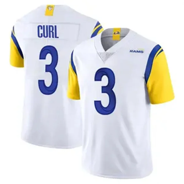Mens Los Angeles Rams #3 Kamren Curl Nike White Alternate  Vapor F.U.S.E. Limited Jersey
