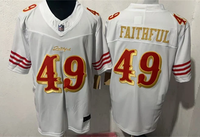 Mens San Francisco 49ers Faithful Rivalry Collection F.U.S.E. Limited Jersey White 