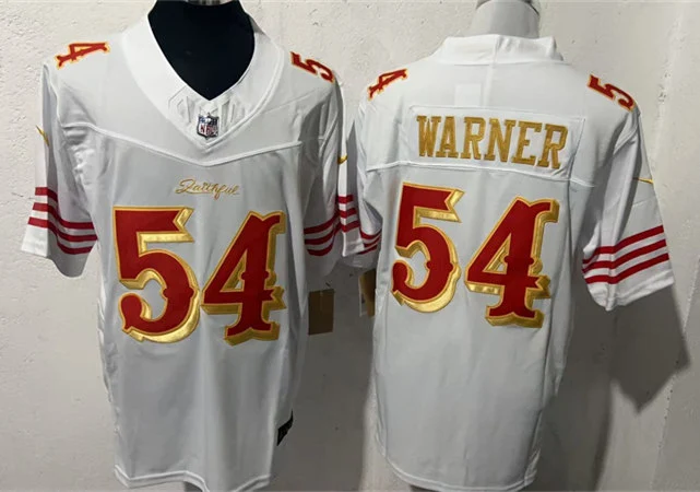 Mens San Francisco 49ers #54 Fred Warner Rivalry Collection F.U.S.E. Limited Jersey White